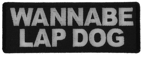 Wannabe lap dog patch - wannabe, 4x1.5