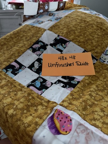 Unfinished lap quilt - 48,